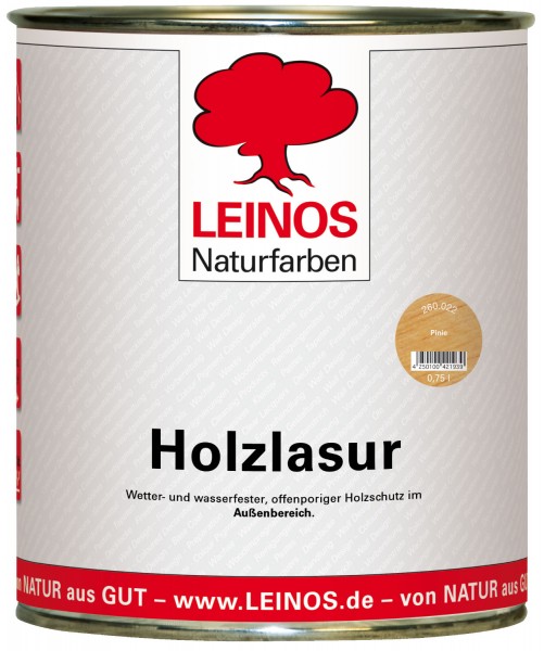 Holzlasur für außen 260 Pinie 0,75l