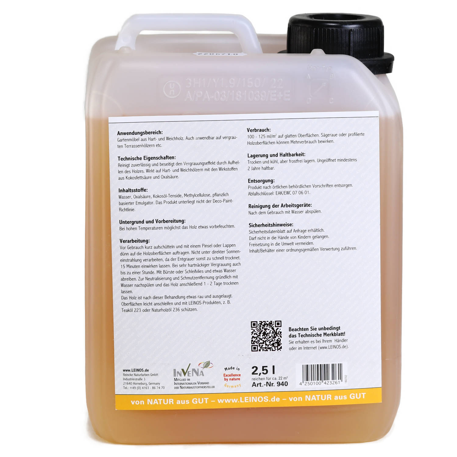 Entgrauer 940 2,5 Liter