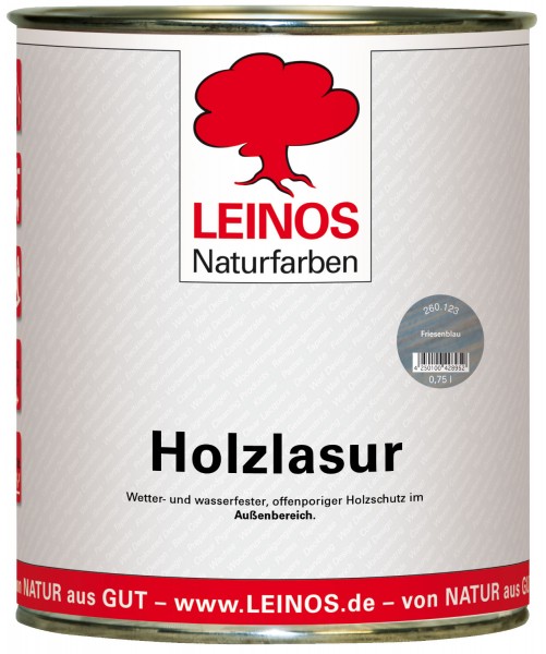 Holzlasur für außen 260 Friesenblau 0,75l