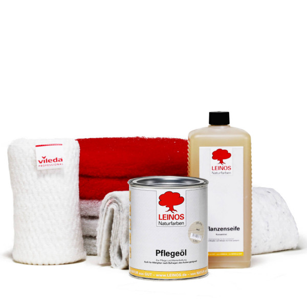 Reinigungs-Pflegeset Holzböden maschinell