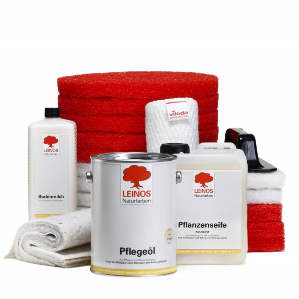 XL Reinigungs-Pflegeset Holzböden maschinell